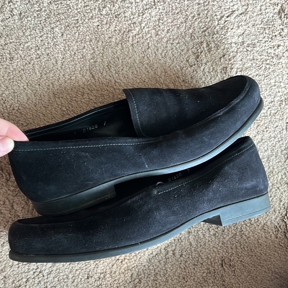 Prada Black Suede Slipper Loafers - Picture 9 of 13